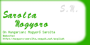 sarolta mogyoro business card